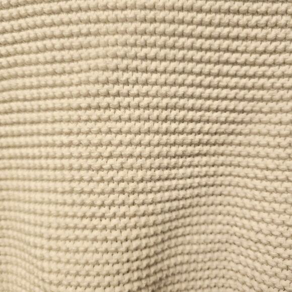 Charli white fringe sleeve knit sweater size Large - Picture 3 of 7